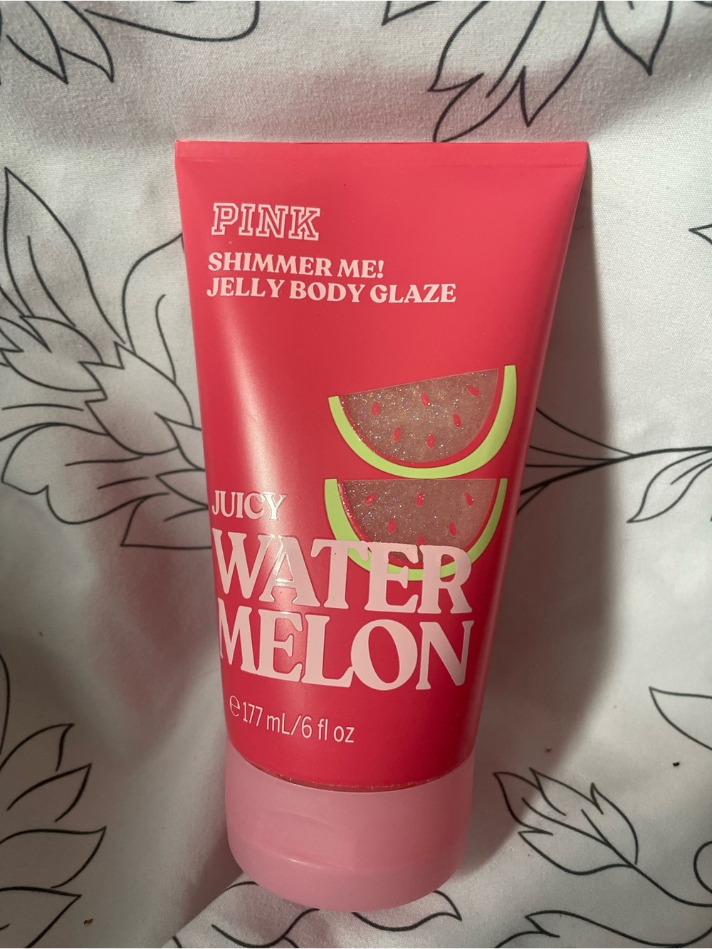 PINK Victoria's Secret Juicy Watermelon Shimmer Jelly Body Glaze - Pink